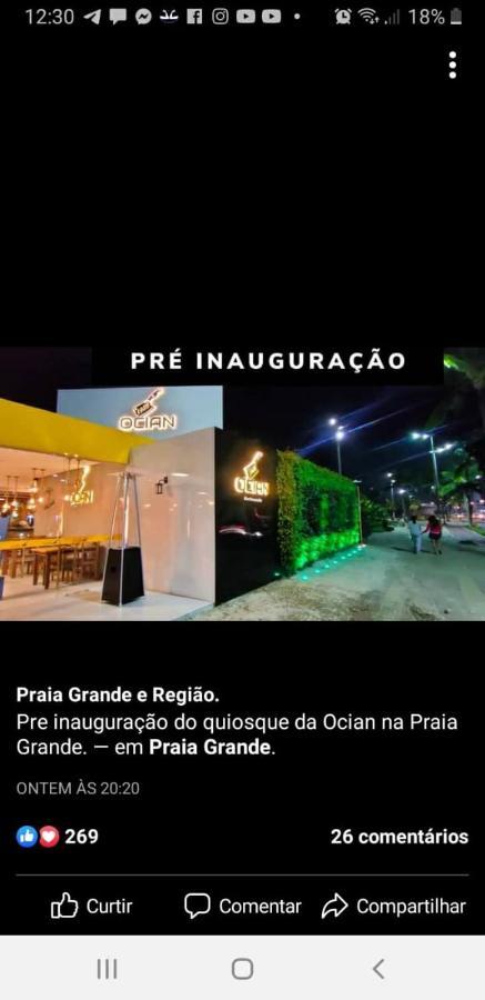 Apto Ocian Centro Praia Grande Экстерьер фото